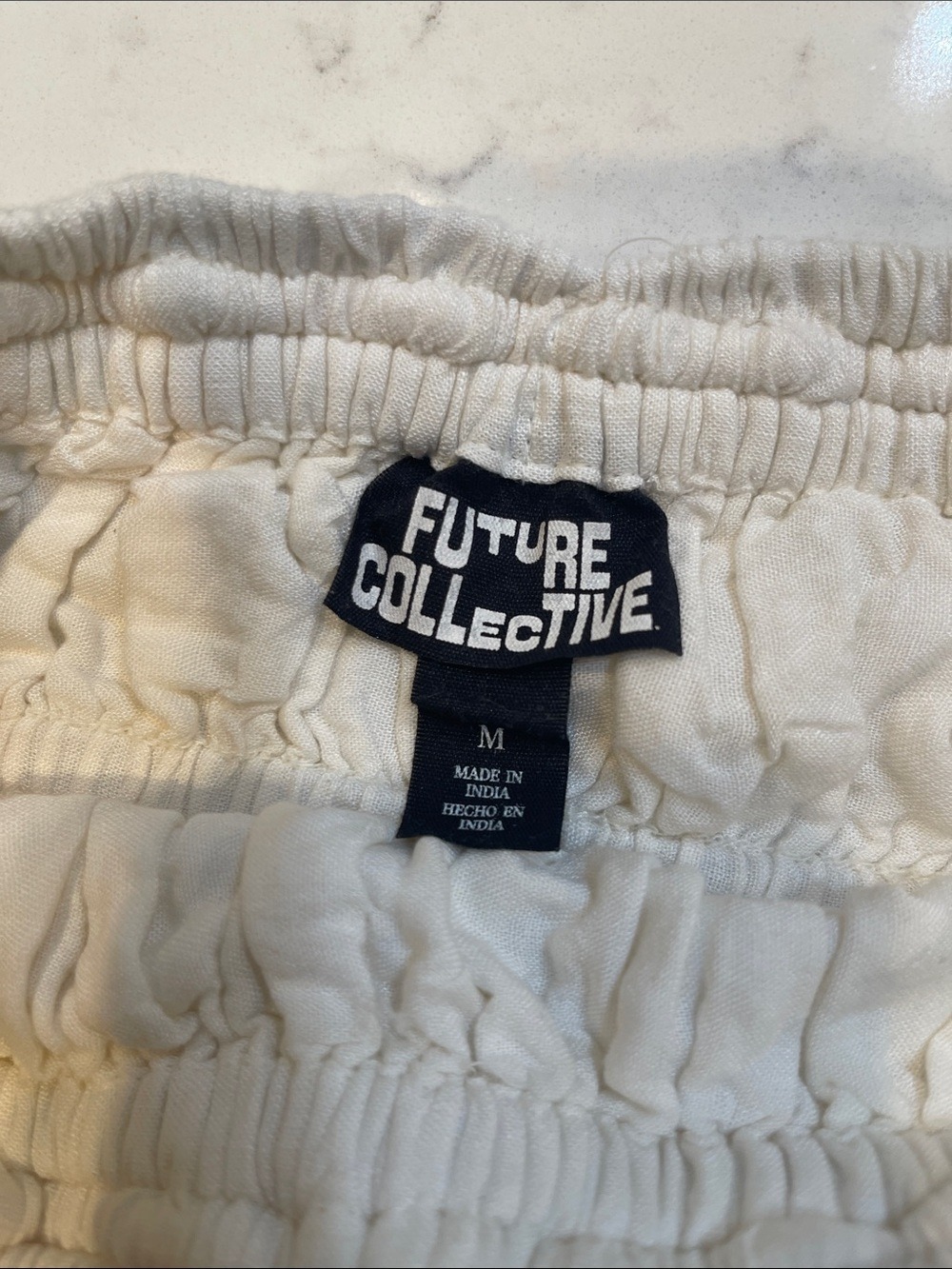 NWT High-Rise Embroidered Eyelet Drop Waist A-Line Skirt - Future Collective M - Picture 9 of 9